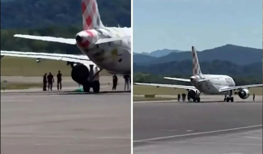 İtalya'da bir kişi uçağın motoruna kapılarak can verdi!