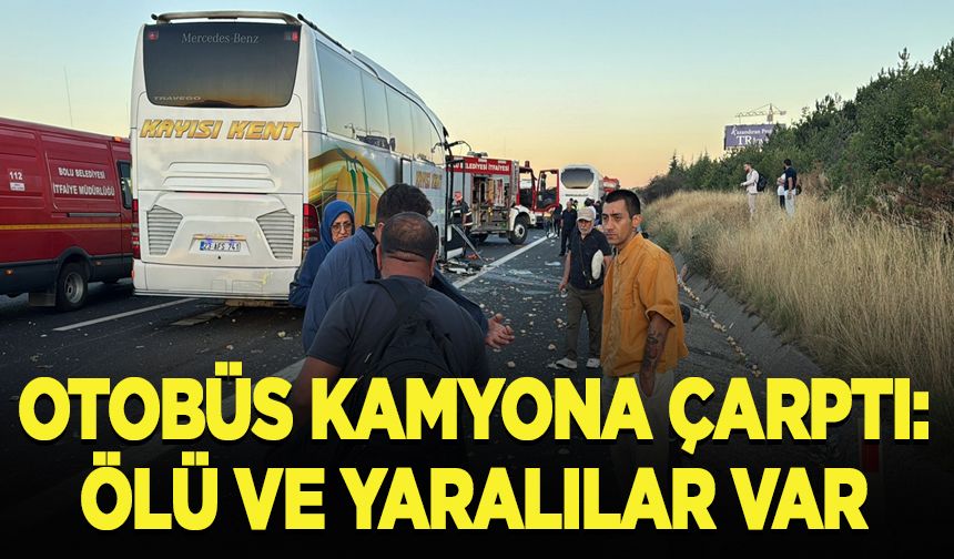 Bolu'da feci kaza: Ölü ve yaralılar var