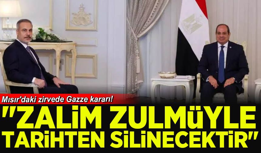 Mısır'daki zirvede Gazze kararı! Bakan Fidan: İslam İşbirliği Teşkilatı toplanıyor