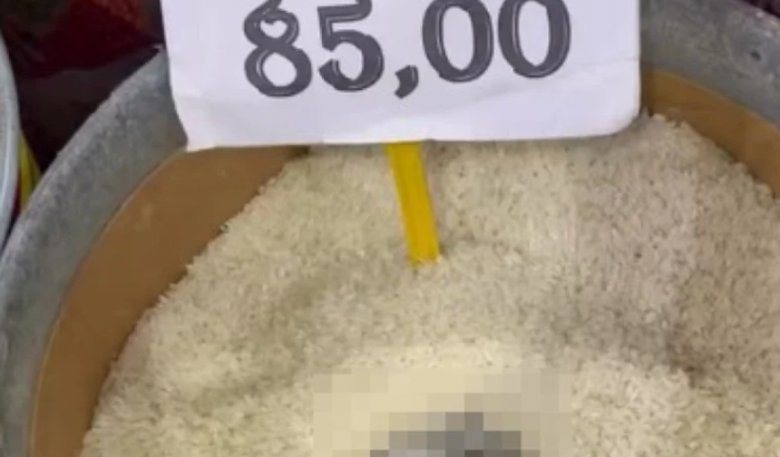 Mersin'de açıkta satılan pirinçte kedi dışkısı tespit edildi: Markete ceza yağdı