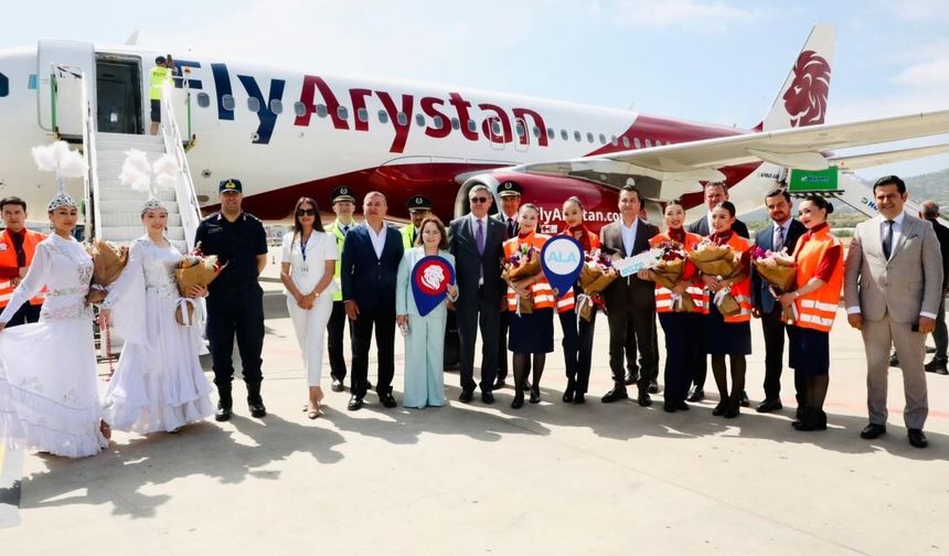Gazipaşa-Alanya Havalimanından Kazakistan'a direkt uçuşlar başladı