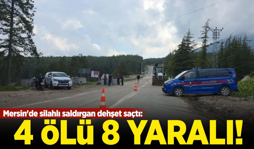 Mersin'de silahlı saldırgan dehşet saçtı: 4 ölü 8 yaralı