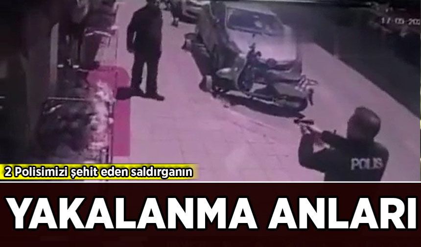 Çorlu'da 2 polisimizi şehit eden saldırganın yakalanma anları ortaya çıktı
