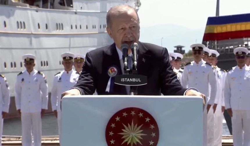 Erdoğan: Türkiye tarihinde ilk kez bir NATO ve AB üyesi ülkeye savaş gemisi ihraç etmiştir