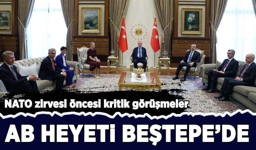 Cumhurbaşkanı Erdoğan, AB Yüksek Temsilci heyetini kabul etti
