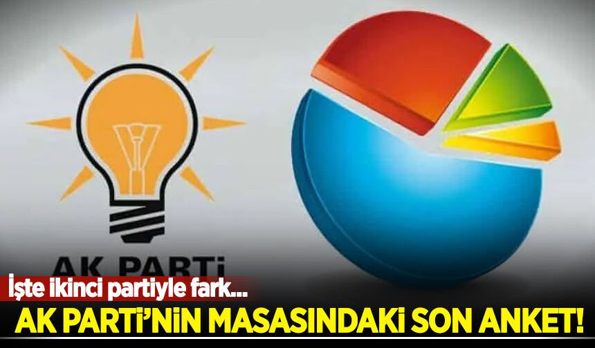 AK Parti'nin masasındaki son anket! İşte ikinci partiyle fark...