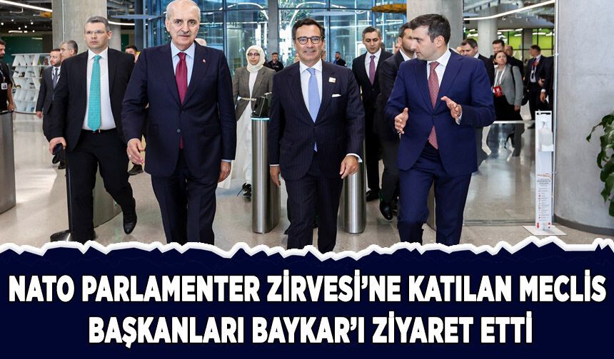 NATO Parlamenter Zirvesi'ne katılan meclis başkanları Baykar'ı ziyaret etti