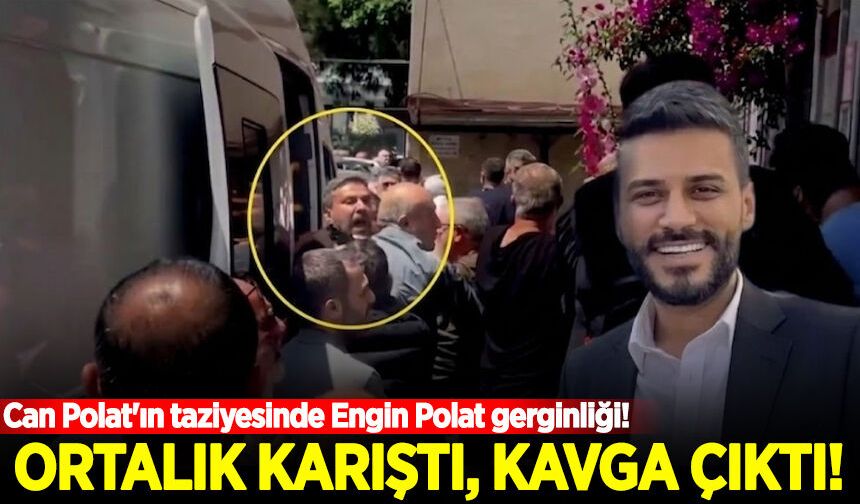 Can Polat'ın taziyesinde Engin Polat gerginliği! Ortalık karıştı, kavga çıktı