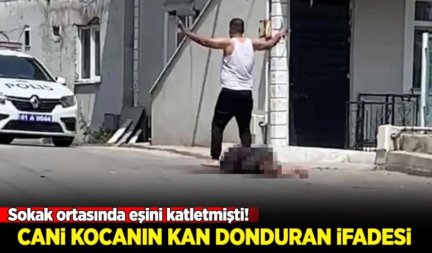 Kocaeli'de eşini öldüren cani kocanın ifadesi ortaya çıktı!