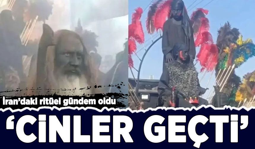 İran'daki ritüel gündem oldu: 'Cinler Geçti' yürüyüşü kamerada