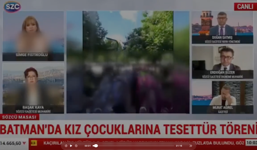 Sözcü TV'de Başörtüsü hazımsızlığı! Minik yavrularımızı hedef aldılar...