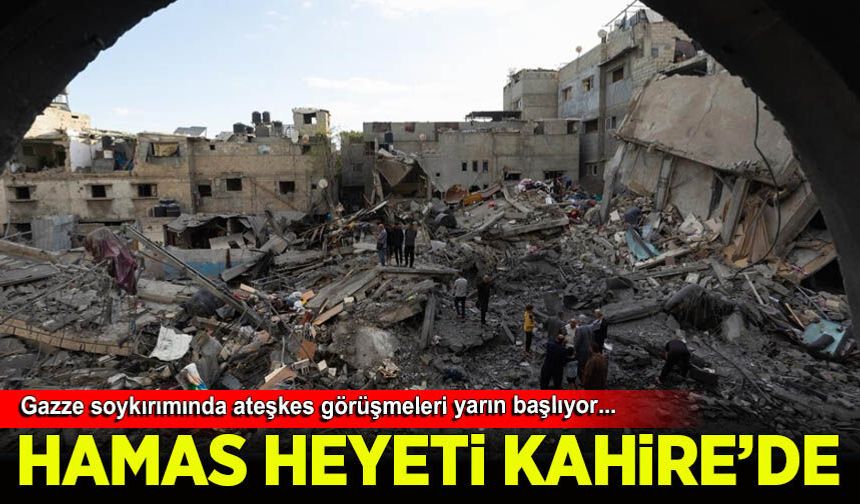 Hamas heyeti, Gazze'deki ateşkes müzakereleri için Kahire'de