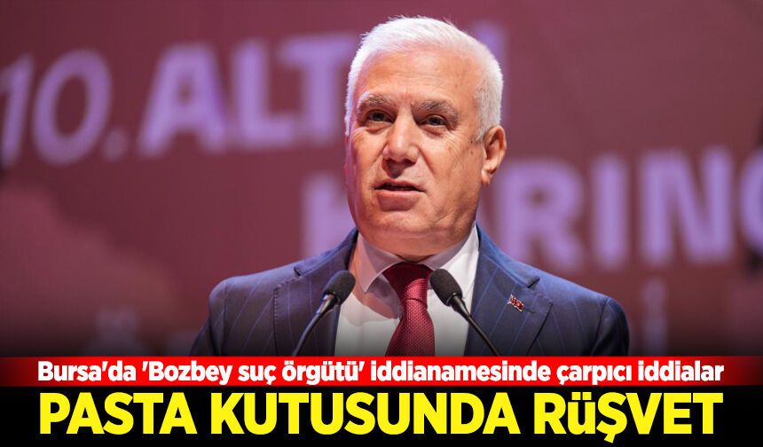 Bursa'da 'Bozbey suç örgütü' iddianamesinde pasta kutusunda rüşvet iddiaları