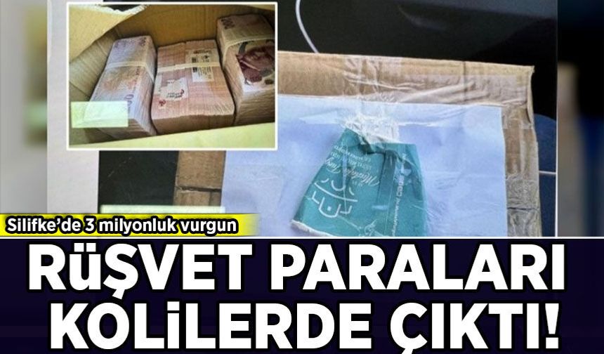 Silifke'de 3 milyonluk vurgun: Rüşvet paraları kolilerde çıktı!