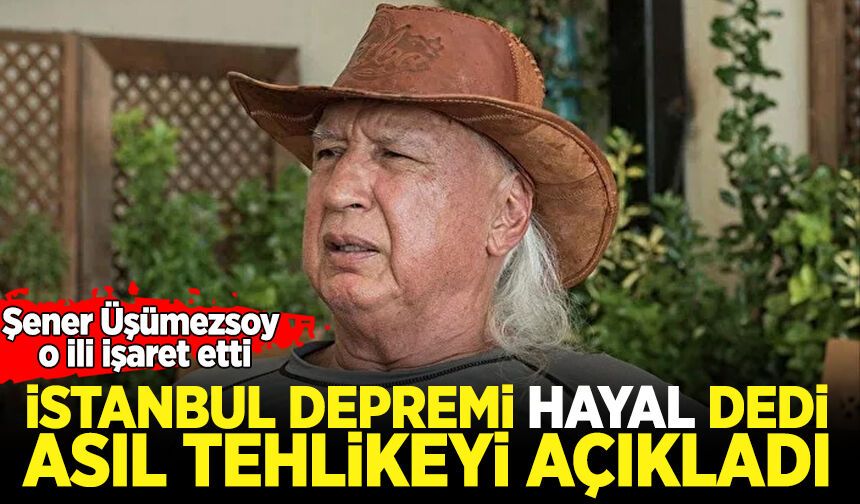 İstanbul depremi 'hayal' dedi, asıl tehlikeyi açıkladı: Şener Üşümezsoy o ili işaret etti
