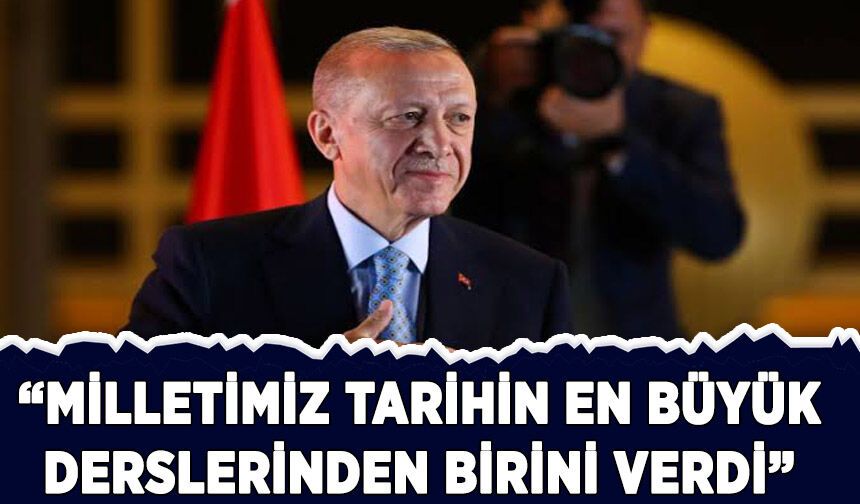 Cumhurbaşkanı Erdoğan: Bu milletin en büyük gücü birlik ve beraberliğidir