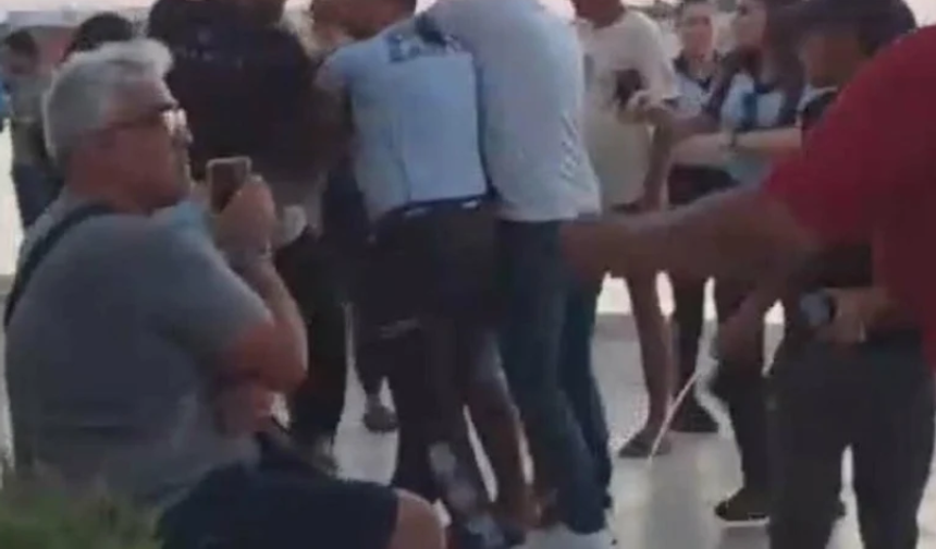 Aydın'da zabıta memurlarını darbeden dilenciler tutuklandı