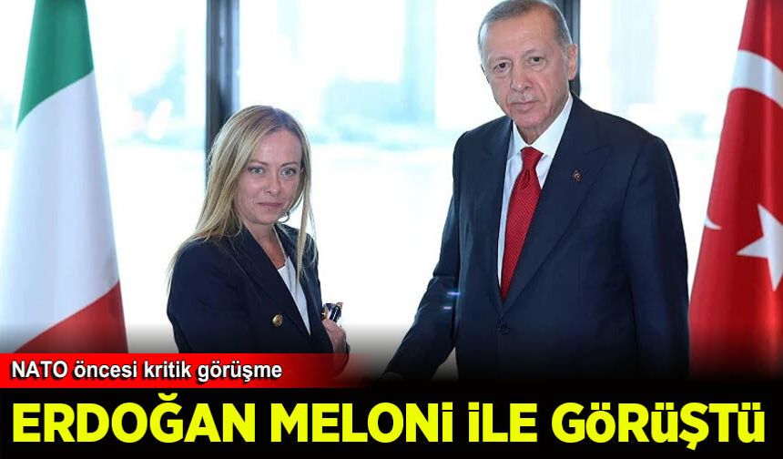 Erdoğan ile Meloni 'savunma sanayii iş birliğini' görüştü