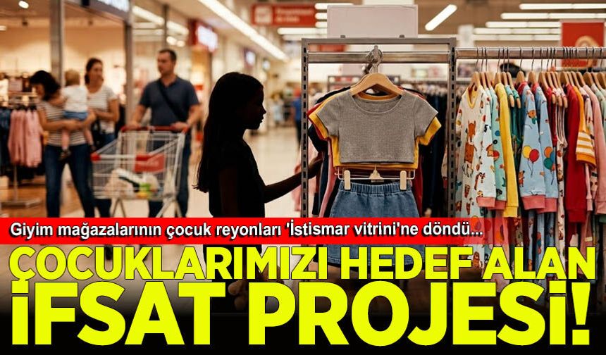 Çocuklarımızı hedef alan ifsat projesi: Giyim mağazalarının çocuk reyonları 'İstismar vitrini'ne döndü...
