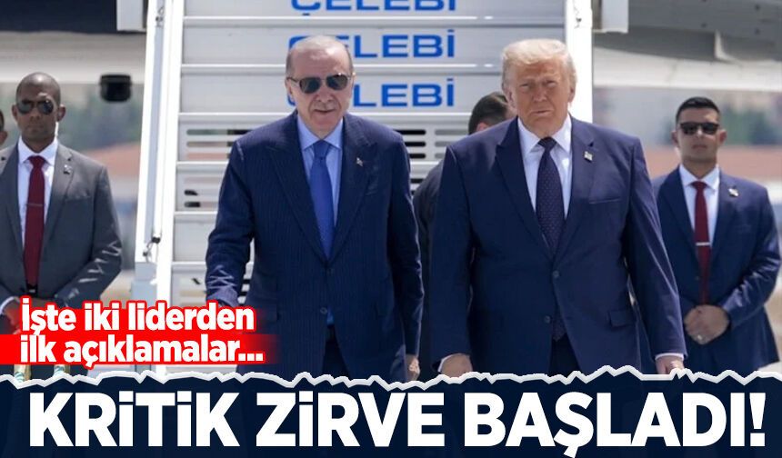 Erdoğan- Trump zirvesi başladı: İşte ilk açıklamalar!