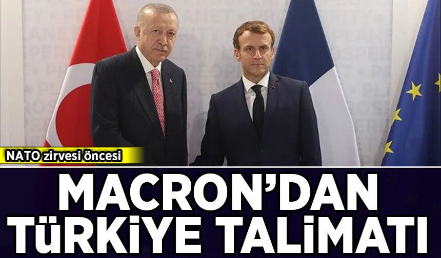 NATO zirvesi öncesi Macron'dan Türkiye açıklaması
