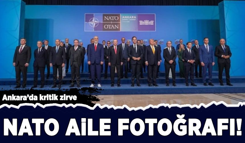 NATO Zirvesi'nde liderlerden aile fotoğrafı
