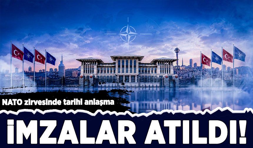 NATO zirvesinde tarihi anlaşma: Türkiye imzaladı