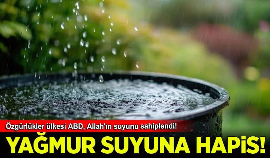 ABD'de yağmur sularını biriktiren şahsa hapis cezası verildi!