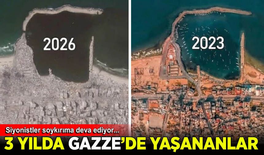 Gazze'de 3 yılda yaşanan yıkımın boyutu görüntülendi