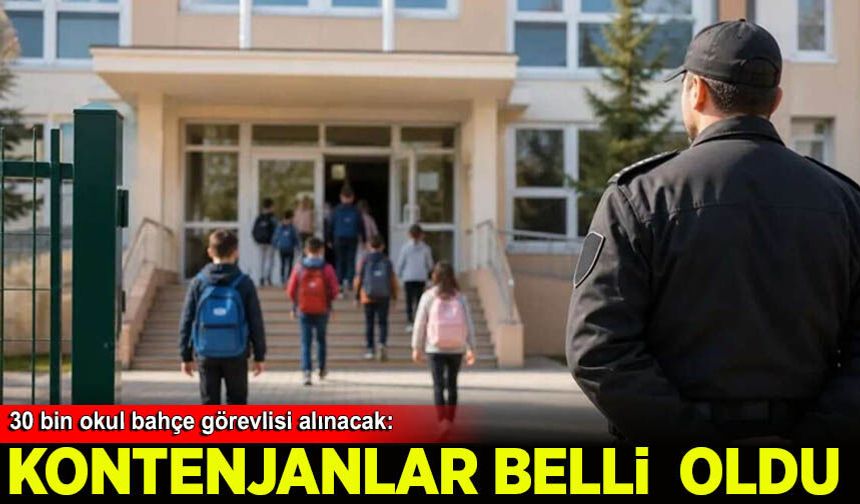 30 bin okul bahçe görevlisi alınacak: Kontenjanlar belli oldu