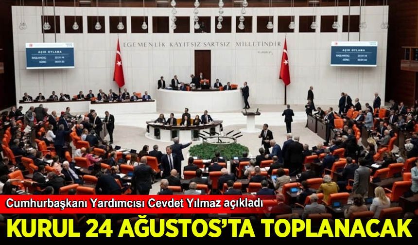 Çerçeve yasayla kurulan Süreç Kurulu 24 Ağustos'ta toplanacak