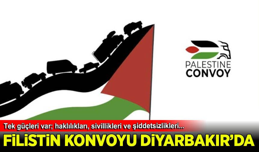 Filistin Konvoyu Diyarbakır'da