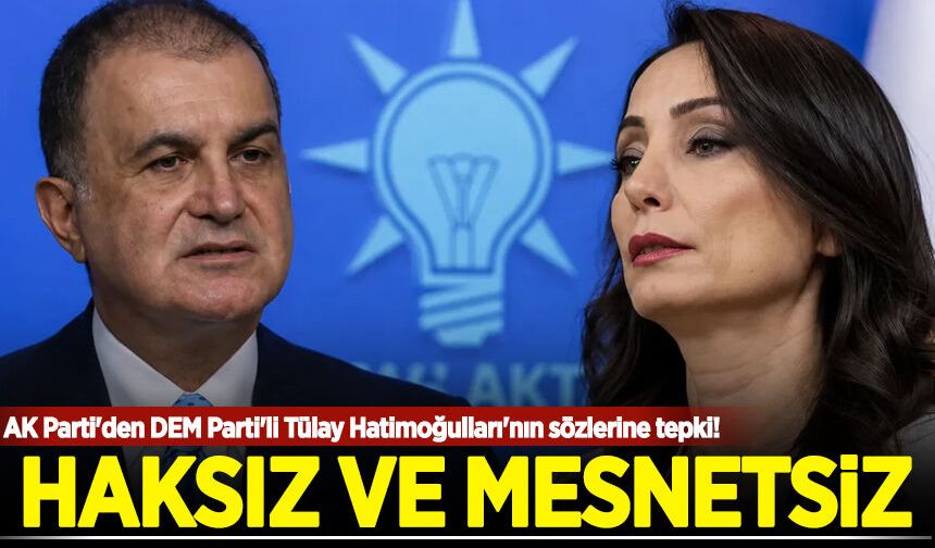 AK Parti'den DEM Parti'li Tülay Hatimoğulları'nın sözlerine tepki! 'Haksız ve mesnetsiz'