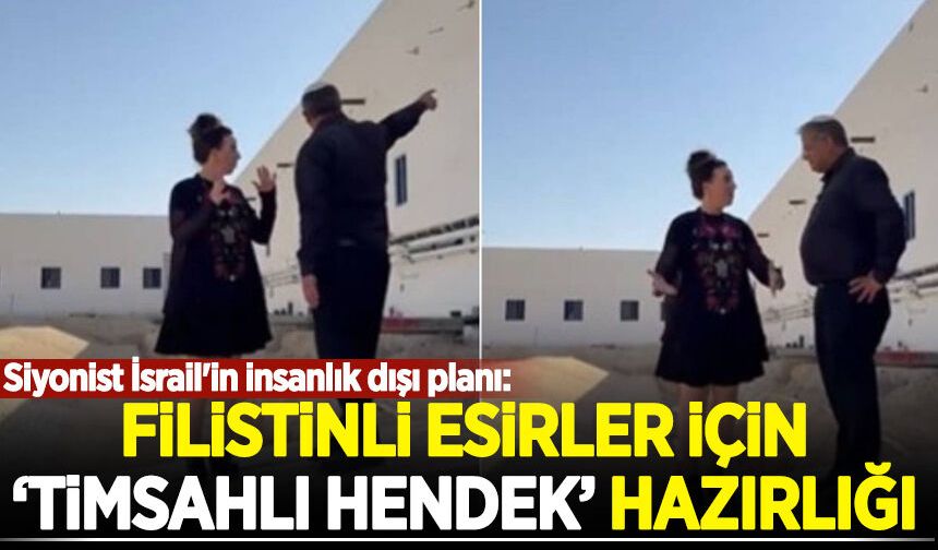 Siyonist İsrail'in insanlık dışı planı: Filistinli esirler için timsahlı hendek hazırlığı!