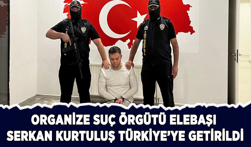 Organize suç örgütü elebaşı Serkan Kurtuluş Türkiye'ye getirildi