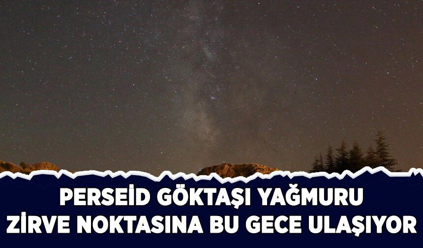 Perseid göktaşı yağmuru zirve noktasına bu gece ulaşıyor
