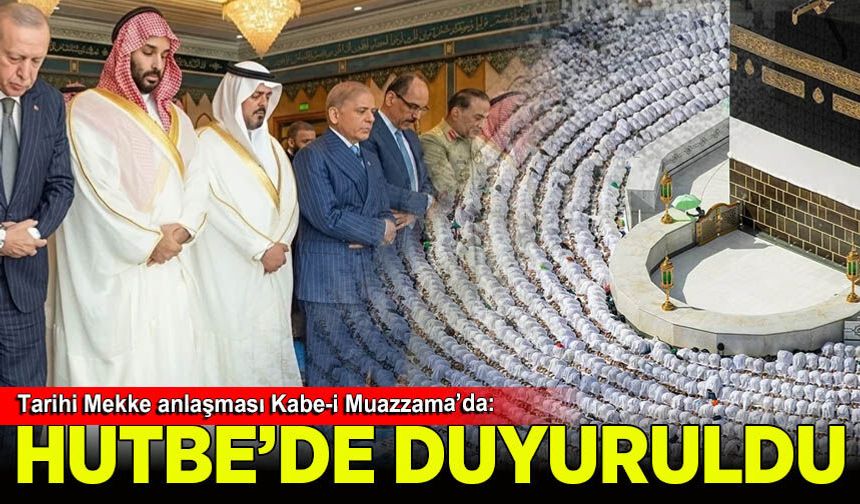Mekke anlaşması imzalandıktan sonra Kabe'de hutbe ile duyruldu