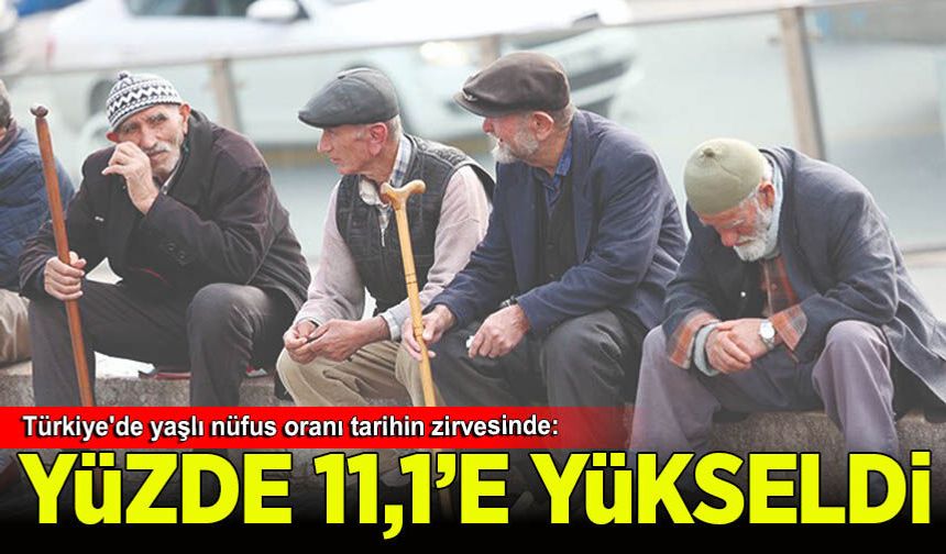 Türkiye'de yaşlı nüfus oranı tarihin zirvesinde: Yüzde 11,1'e yükseldi