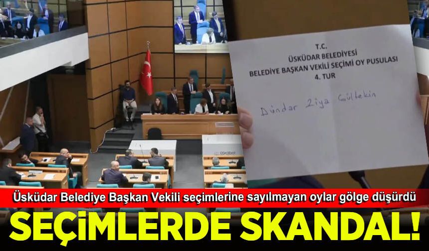 Üsküdar Belediye Başkan Vekili seçimlerine sayılmayan oylar gölge düşürdü