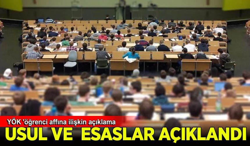 YÖK 'öğrenci affı'nın usul ve esaslarını belirledi