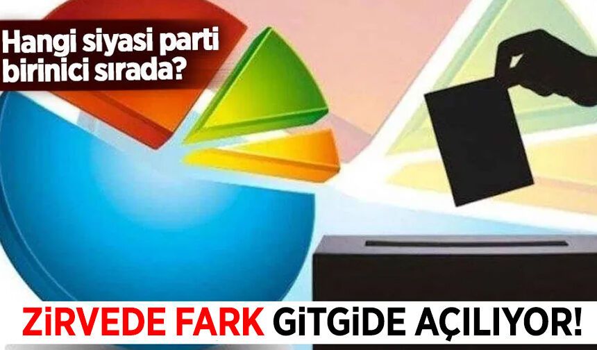 Son seçim anketinde çarpıcı sonuçlar! Zirvede fark gitgide açılıyor