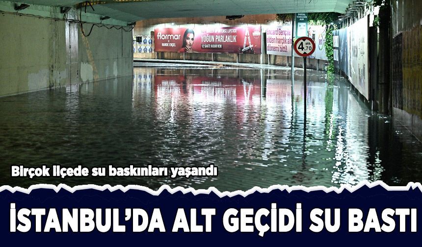 İstanbul'da gök gürültülü sağanak etkili oldu