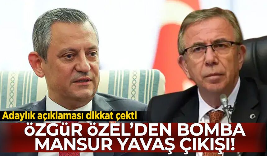 Özgür Özel’den Mansur Yavaş çıkışı!