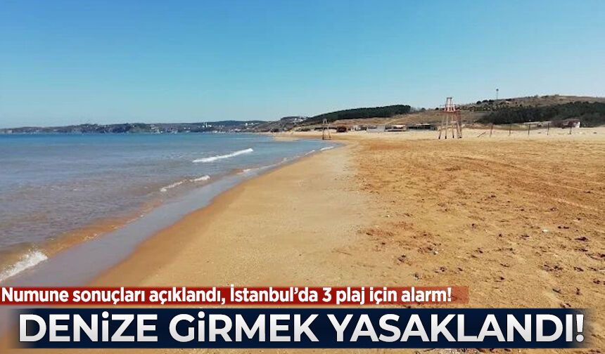 İstanbul’da 3 plaj için alarm: Denize girmek yasaklandı!
