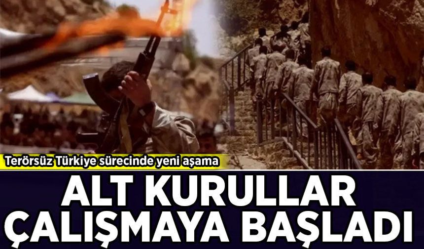 Terörsüz Türkiye sürecinde yeni aşama: Alt kurullar çalışmaya başladı