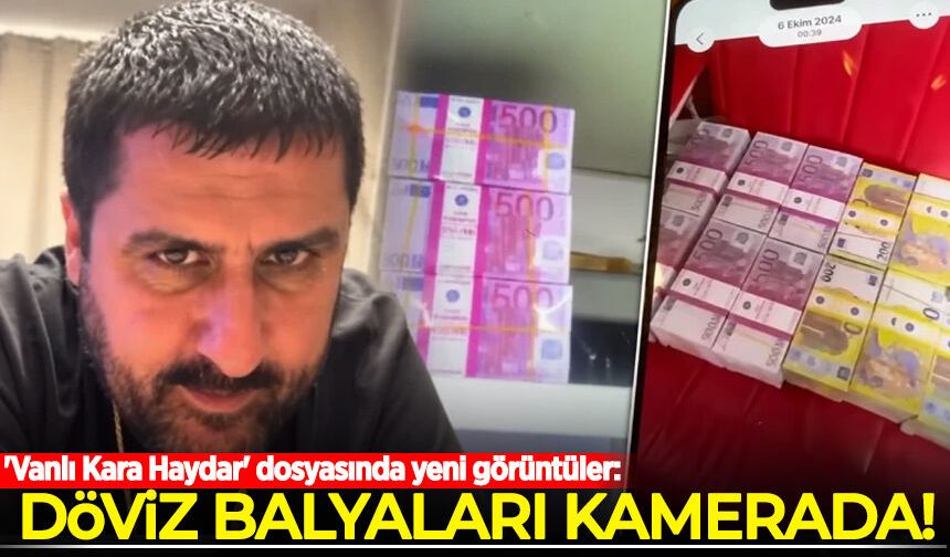 'Vanlı Kara Haydar' dosyasında yeni görüntüler: Döviz balyaları kamerada