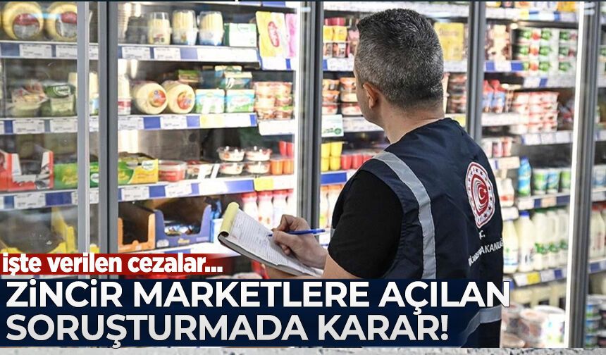 Zincir marketlere açılan soruşturmada karar! İşte verilen cezalar...