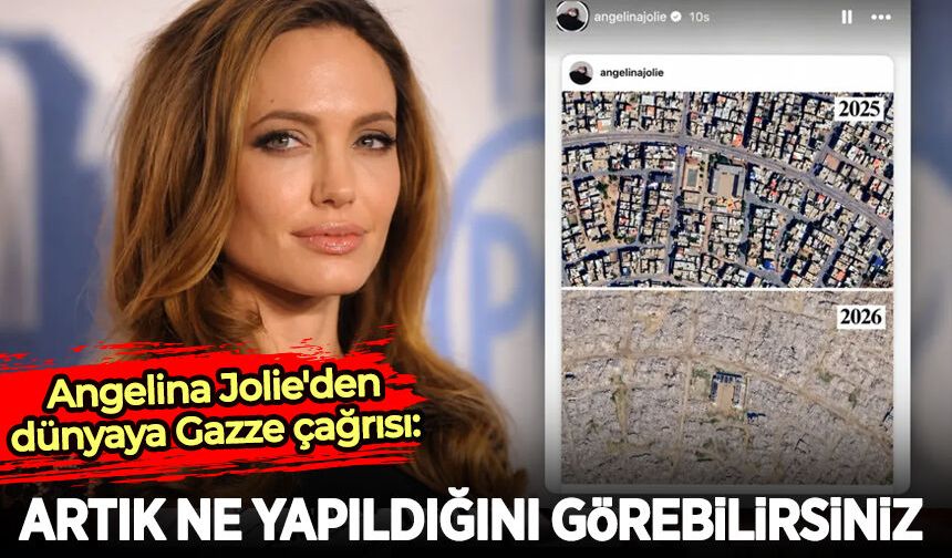Angelina Jolie'den dünyaya Gazze çağrısı: Artık ne yapıldığını görebilirsiniz
