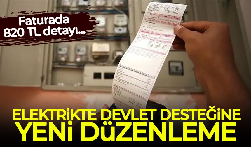 Elektrikte devlet desteğinde yeni düzenleme!