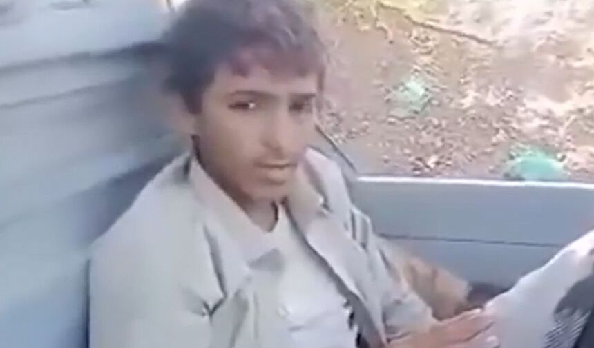 Esir düşen Husi'li genç ile yemen güvenlik kuvvetleri arasındaki diyalog